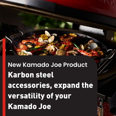 Image mise en avant pour l'article sur les accessoires Karbon Steel de Kamado Joe