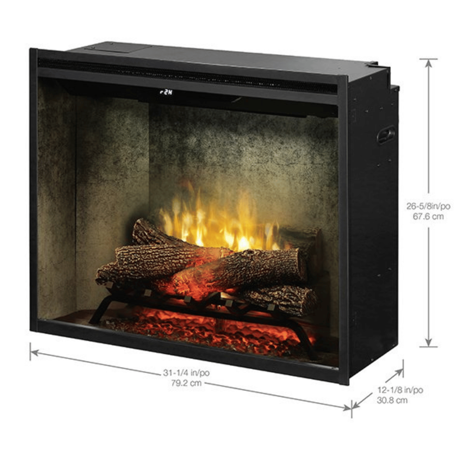 Insert fireplace Revillusion 30″ Weathered Concrete – Dimplex