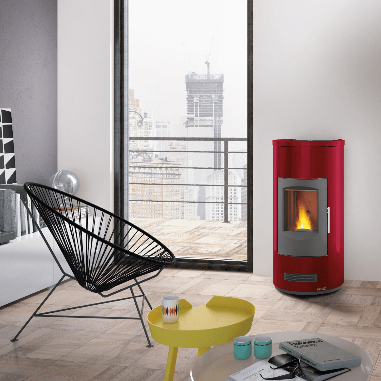 Stove P158 T Red – Piazzetta