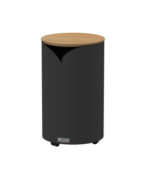 Round Pellet box Volute with bamboo lid – Le Marquier