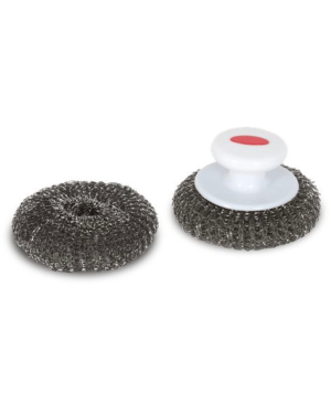 Two stainless steel scrubbers with handle – Le Marquier