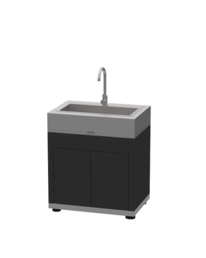 Cabinet with built-in sink duo grey/black – Le Marquier