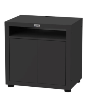 Black kitchen cooking cabinet with shelf – Le Marquier