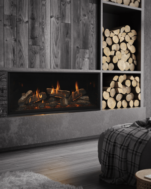 Linear fireplace Nordik 48TL – Kozy Heat