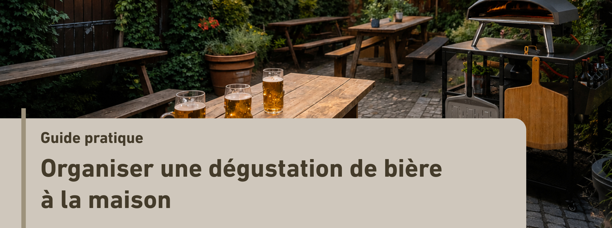 organiser une dégustation de biere a la maison et accords biere pizza